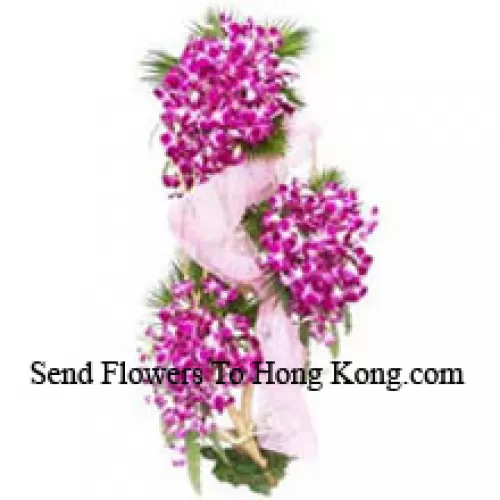 Un arrangement de 4 pieds d'orchidées